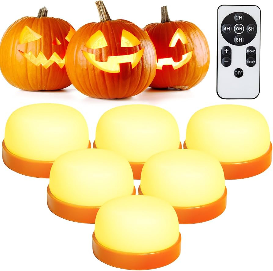 Halloween Pumpkin Lights, LED Pumpkin Lights with Remote and Timer,Jack-O-Lantern Light for Hallo... | Amazon (US)