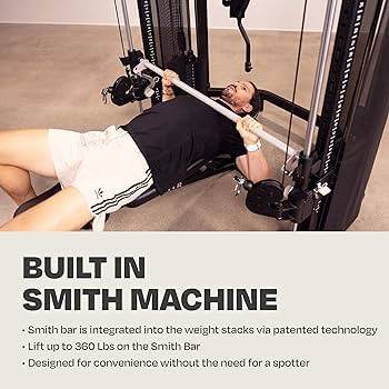 Centr 2 Home Gym Functional Trainer - Compact at Home Gym Cable Machine with Accessories and 2 x ... | Amazon (US)