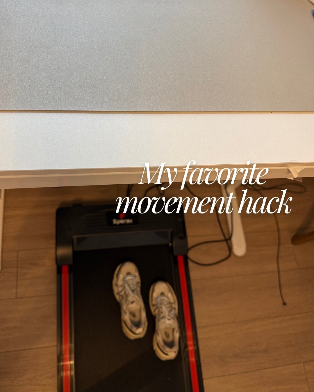 My favorite mom life movement hack, especially in the winter months! 

Walking pad standing desk incline walk indoor fitness gym work workout Amazon finds laptop stand acrylic 

#LTKfitnessgoals #LTKselfcare #LTKmorningroutine