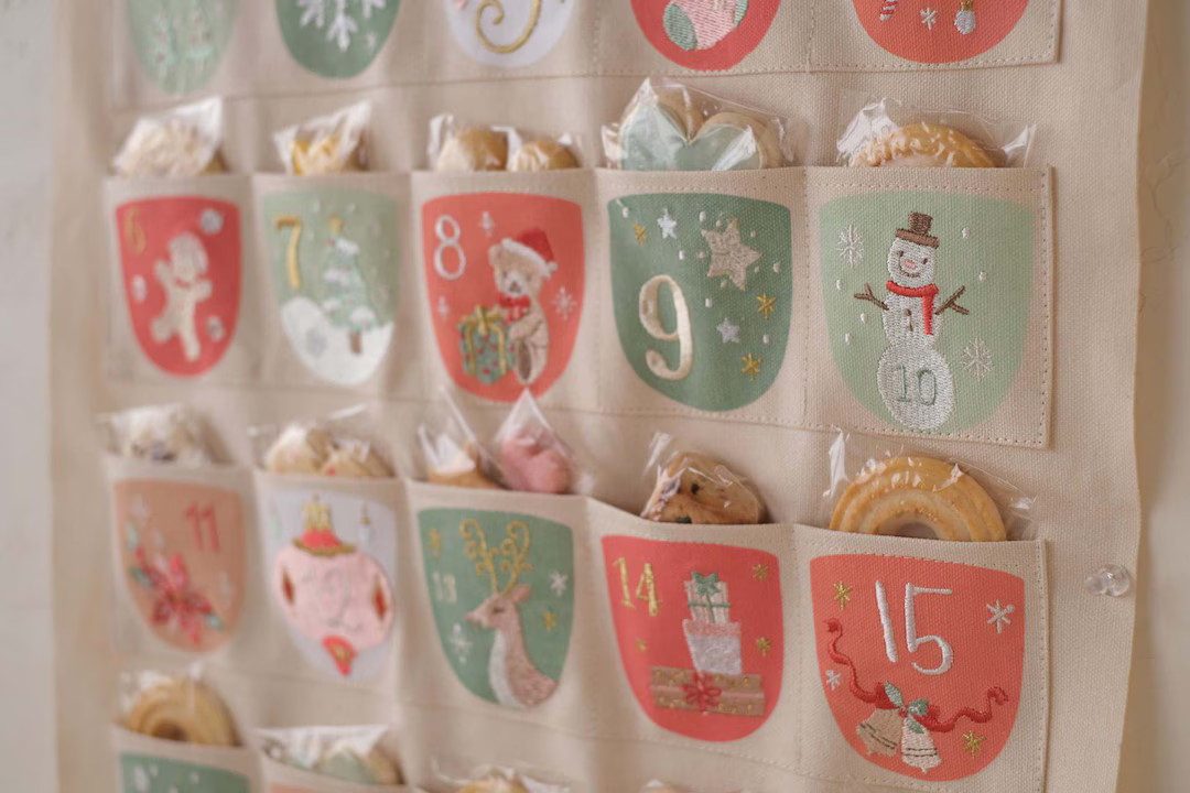Pocket Advent Calendar Advent Calendar Family Calendar Embroidered Calendar Luxury Advent Calenda... | Etsy (US)