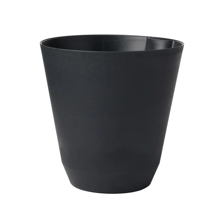 Mainstays 14 in. Black Resin Self-Watering Planter | Walmart (US)