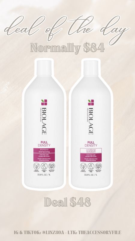 Amazon deal of the day

Shampoo & conditioner, hair care, beauty deals 

#LTKSaleAlert #LTKFindsUnder50 #LTKBeauty