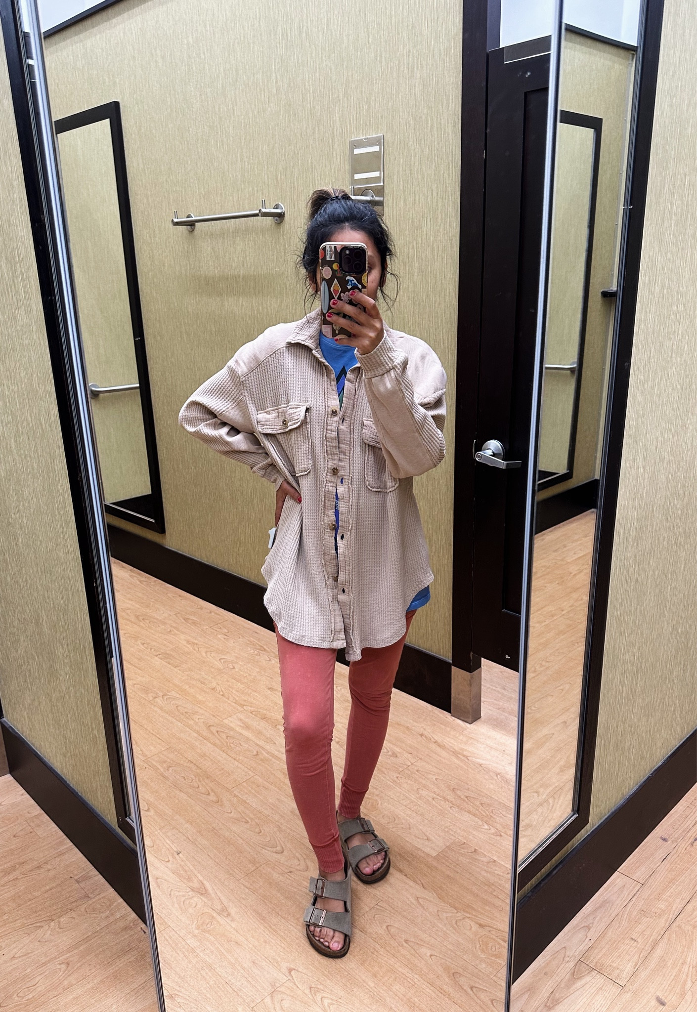 It’s that messy mom life day with a lightweight shacket and leggings 

#LTKstyletip #LTKsalealert #LTKfindsunder50