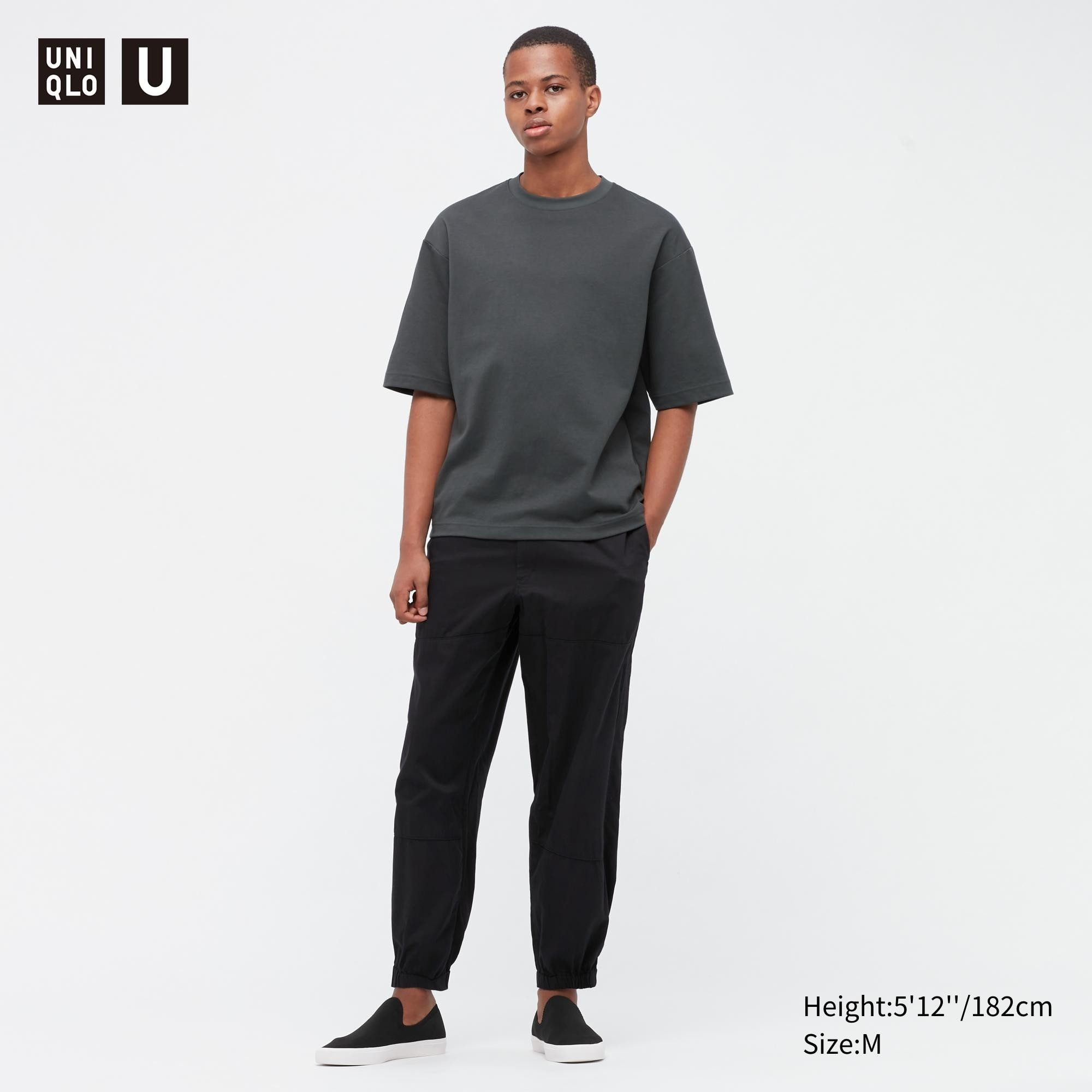 U AIRism Cotton Oversized Crew Neck T-Shirt (Unisex) | UNIQLO US | UNIQLO (US)