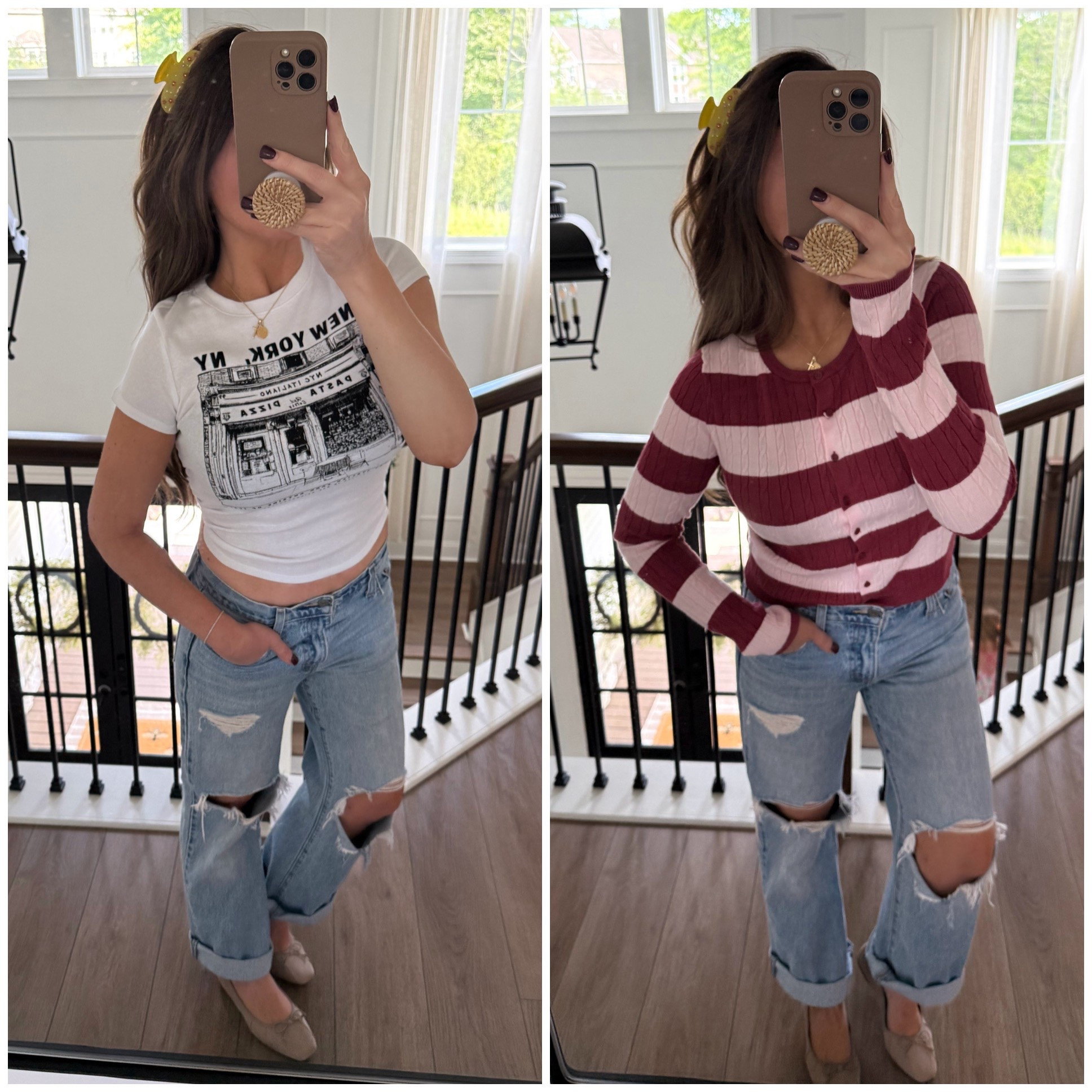 A few Walmart Finds!! Flats run true to size! And shirt and cardigan are a size small 🍇🩷

#LTKootd #LTKgrwm #LTKdayinmylife