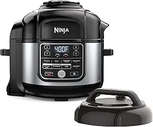Ninja OS301 Foodi 10-in-1 Pressure Cooker and Air Fryer with Nesting Broil Rack, 6.5 Quart, Stain... | Amazon (US)