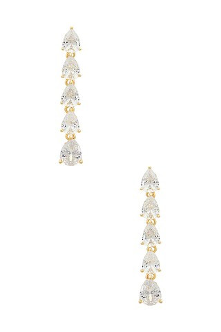 SHASHI Kamila Drop Earring in Gold from Revolve.com | Revolve Clothing (Global)