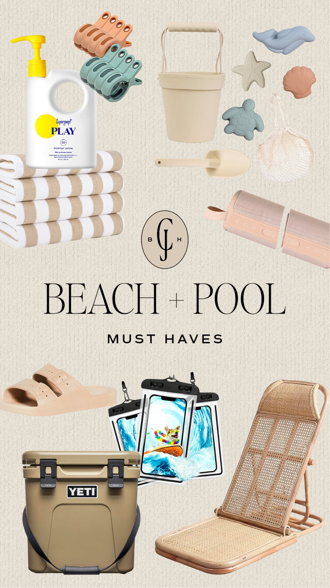Beach and pool essentials 