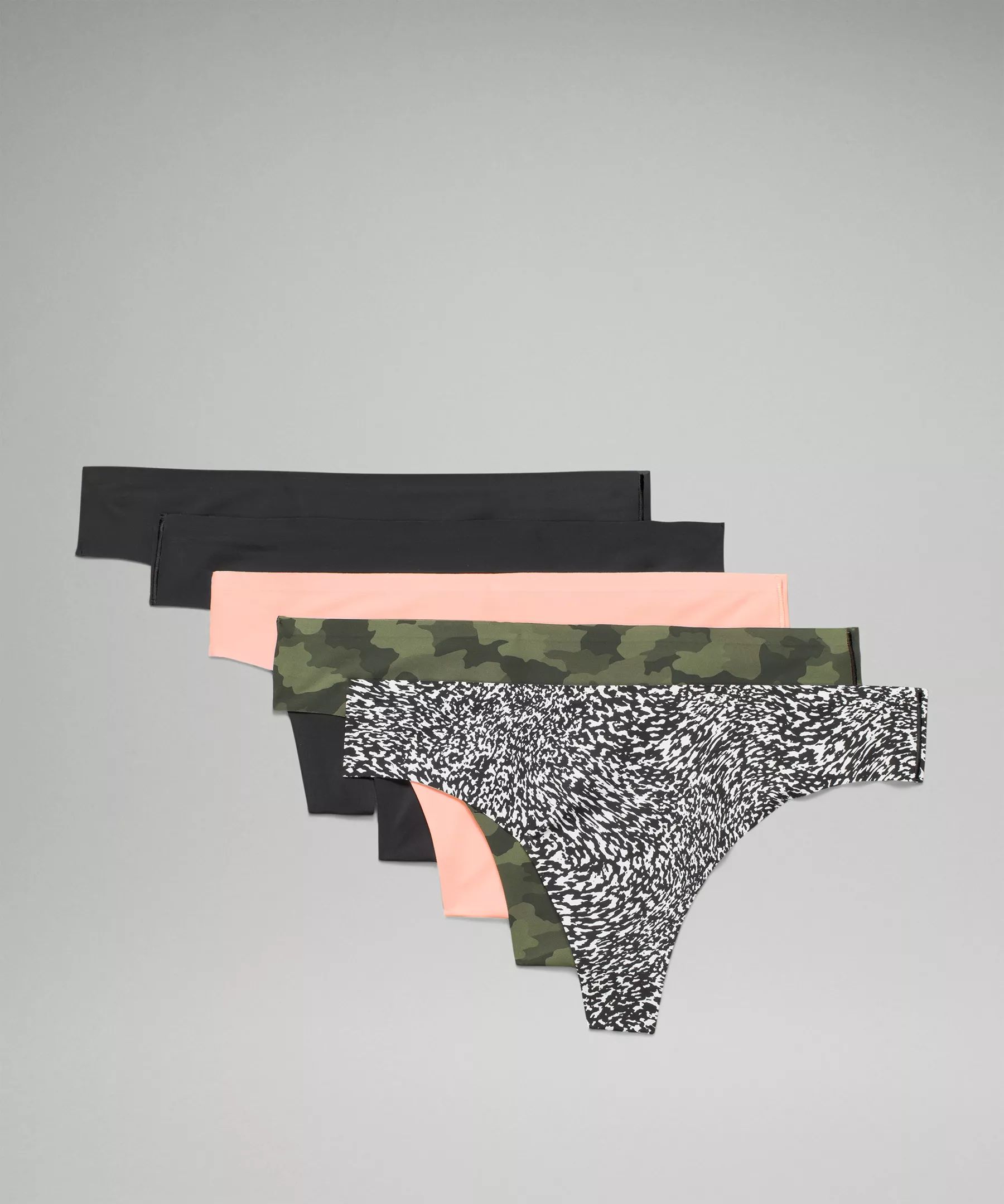 InvisiWear Mid-Rise Thong Underwear 5 Pack | Lululemon (US)