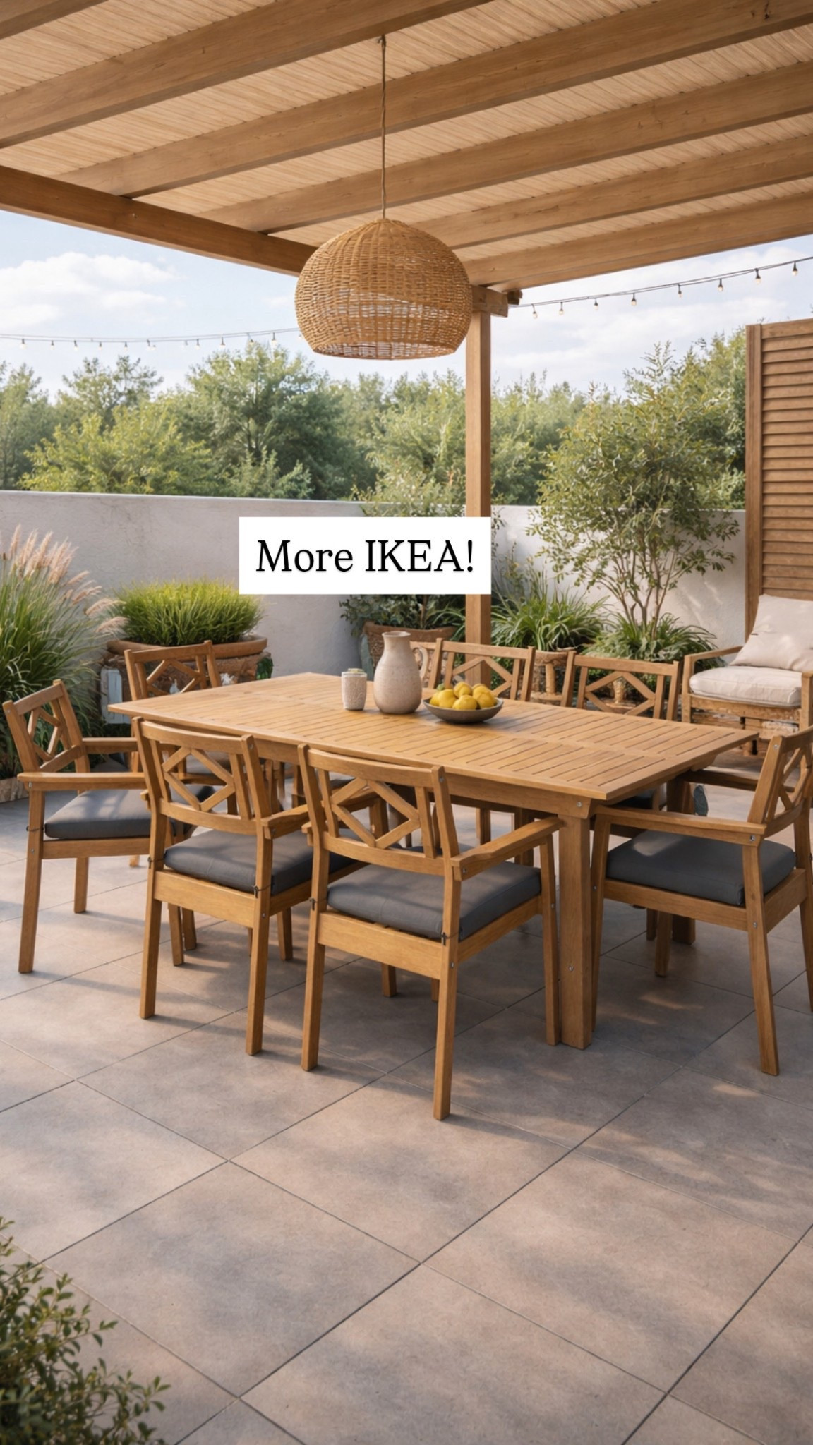 Another great outdoor dining set from IKEA. I love the table and chairs. Looks like it could be so much more expensive.

Outdoor dining, outdoor furniture, outdoor dining chair, outdoor table, outdoor look for less

#LTKHome #LTKSeasonal #LTKSaleAlert