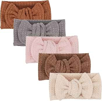 UeeSum Baby Girls Headbands with Bows Infant Toddler Headwrap Hair Accessories | Amazon (US)