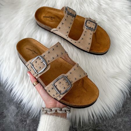 Women's Devin Two Band Footbed Sandals - Universal Thread™ now $19 Originally $24