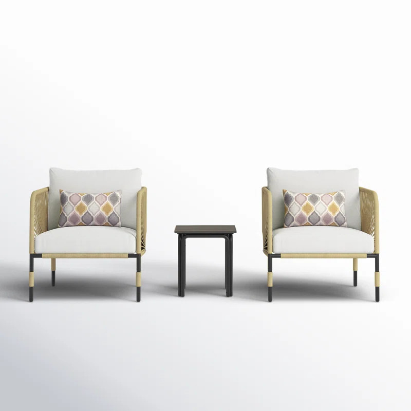 Acklin 3 Piece Seating Group with Cushions | AllModern