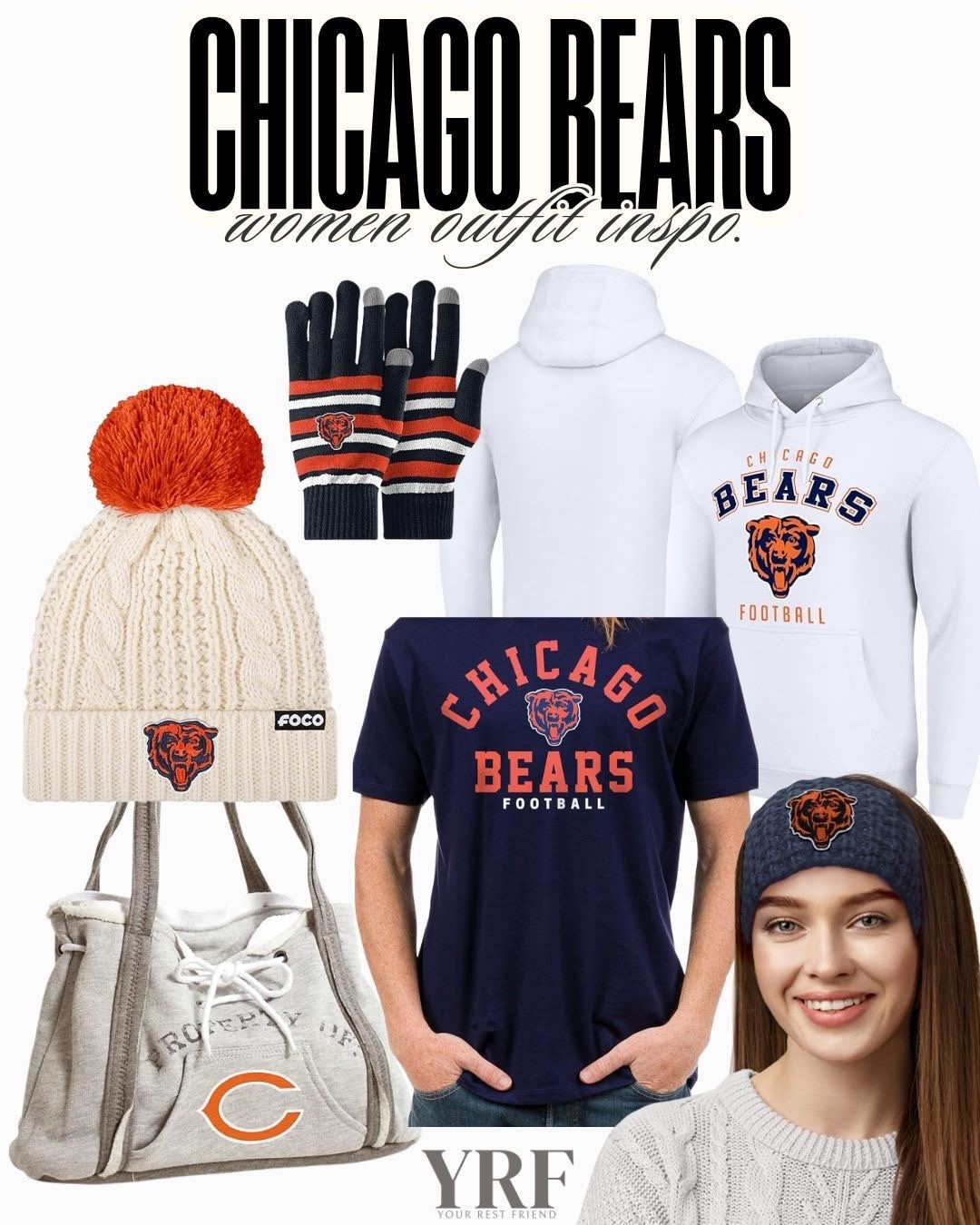 Outfit inspo for a Chicago Bears fanatic. A comfortable, game-day–ready look that blends team spirit with everyday style—perfect for tailgates, watch parties, or repping your team all season long.

#ChicagoBears #BearsFan #GameDayOutfit #LTKFinds #LTKStyle #NFLStyle #WomenWhoLoveFootball #TailgateStyle #SportsFanStyle #LTKOnTheGo #AmazonFashion #FanGear


#LTKSeasonal #LTKFindsUnder100