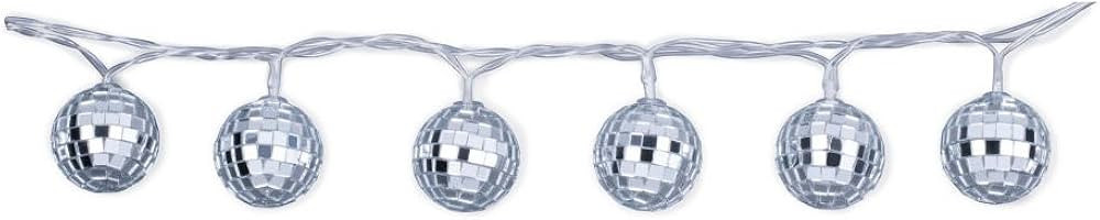 Kikkerland 5ft 10 Hanging LED Disco String Lights Decorative Lights Battery Operated Bedroom Livi... | Amazon (US)