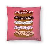 Americanflat Stacked Donuts Pillow by Cat Coquillette, 20" H x 20" W x 1.5" D | Amazon (US)