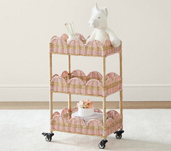 Palmer Scallop Tiered Storage Cart | Pottery Barn Kids