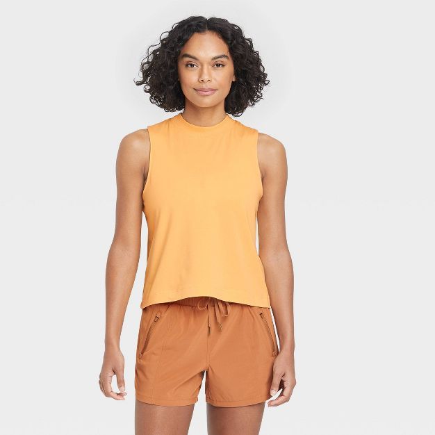 Women's Supima Cotton Cropped Tank Top - All in Motion™ | Target