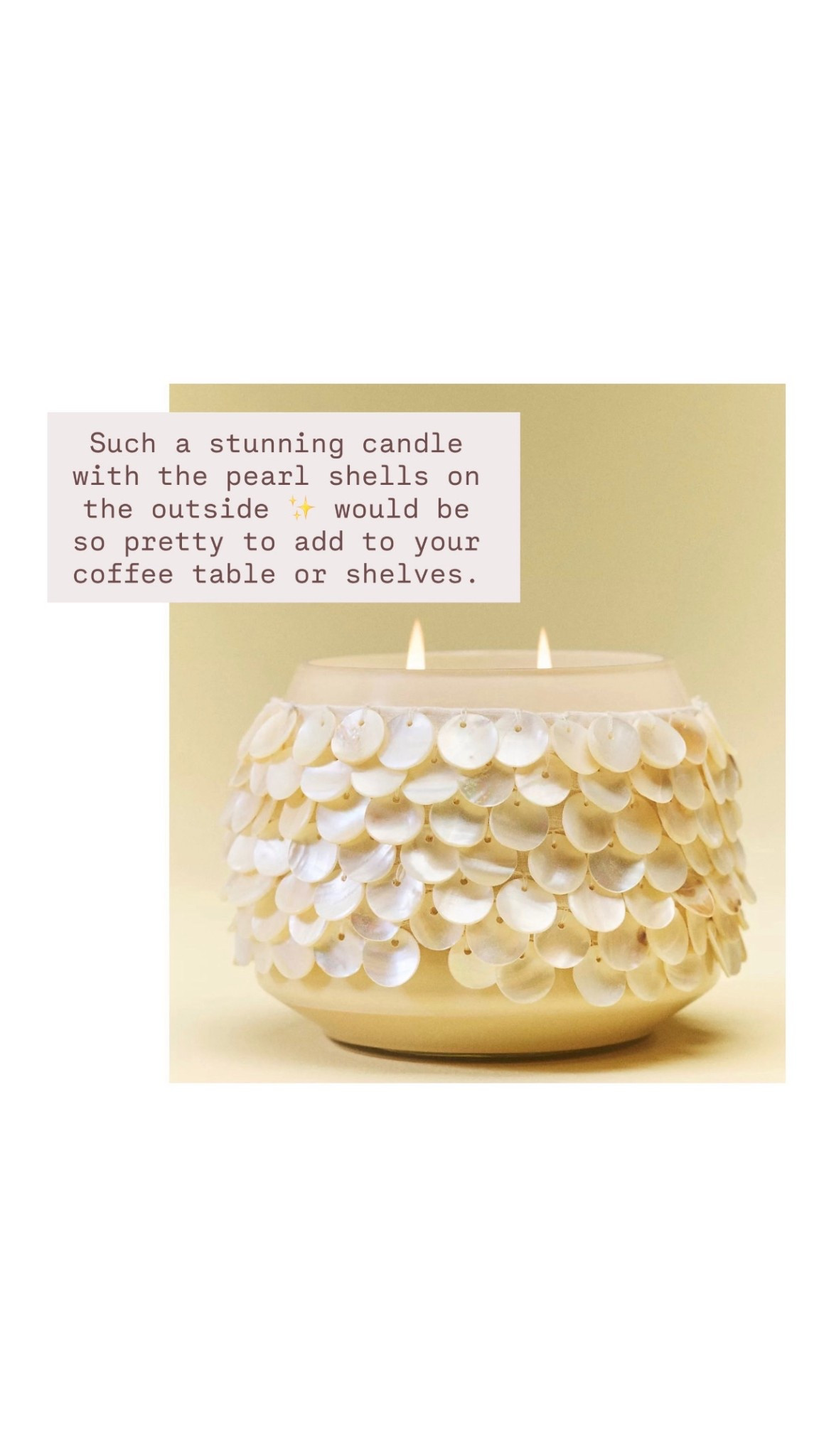 This candle makes such a pretty piece of decor! Great gift for mom!

Loverly Grey, Anthropologie, Mother’s Day gift ideas, decorative candle 

#LTKMothersDay