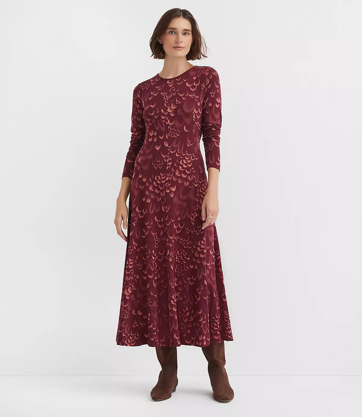 Petite Plume Godet Maxi Dress | LOFT