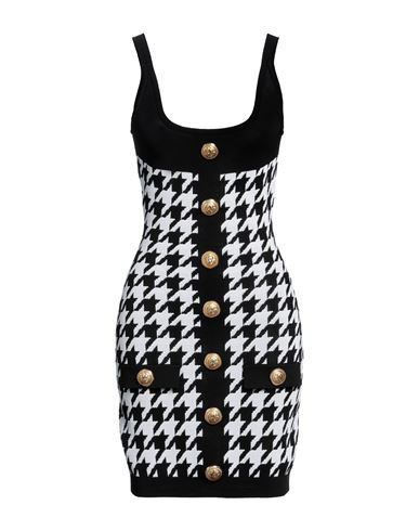 Balmain Woman Mini dress Black Size 2 Viscose, Polyamide | YOOX (US)