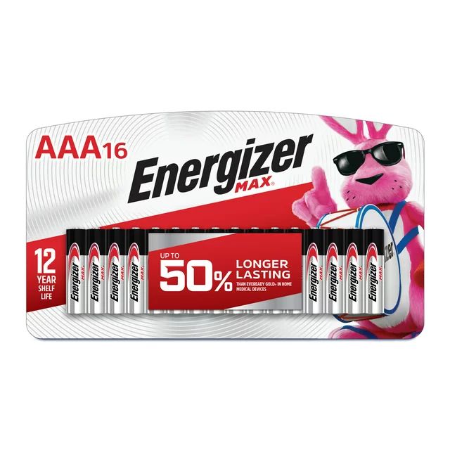 Energizer MAX AAA Batteries (16 Pack), Triple A Alkaline Batteries | Walmart (US)