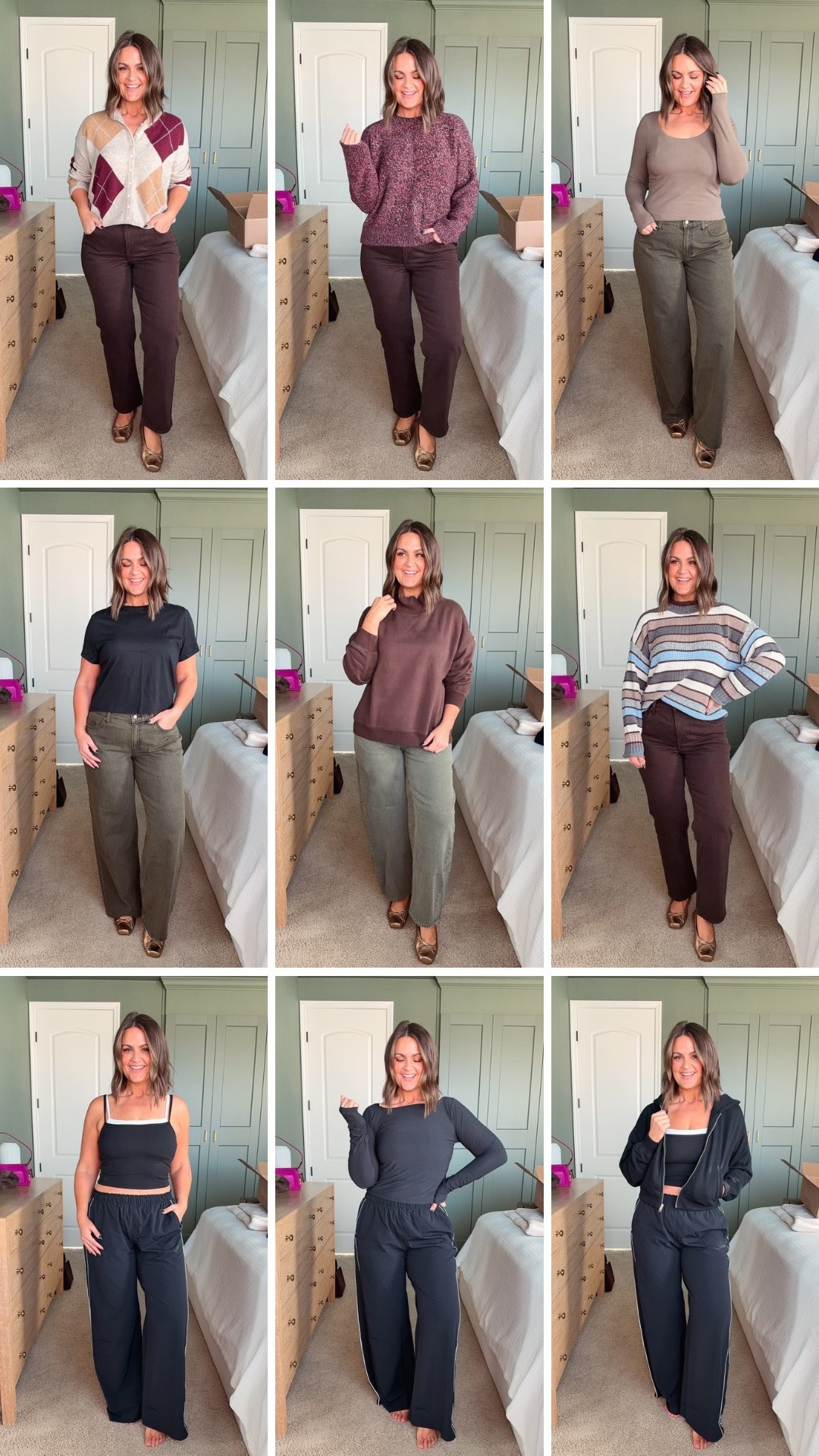 Abercrombie is on sale 🚨 plus use AFLTK for an additional 20% off!!
Jeans, 31R
Argyle sweater, medium
Red marbled sweater, large
Brown funnel neck sweatshirt, medium
Striped sweater, medium
Tops, large
Track pants, large
Black zip up, large 

Shoes also linked (not A&F but on sale), true size 10

Size 12, midsize fashion, curvy denim, fall fashion, fall outfit ideas @abercrombie @Steve Madden US
