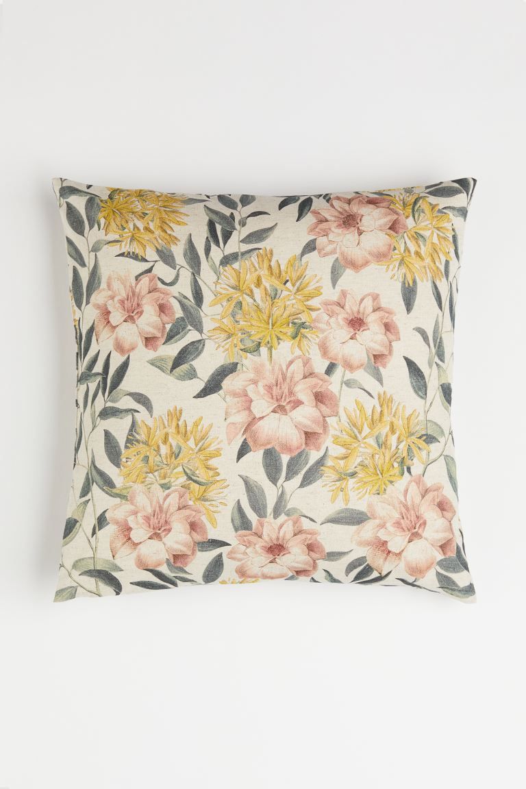 Floral-print Cushion Cover | H&M (US + CA)