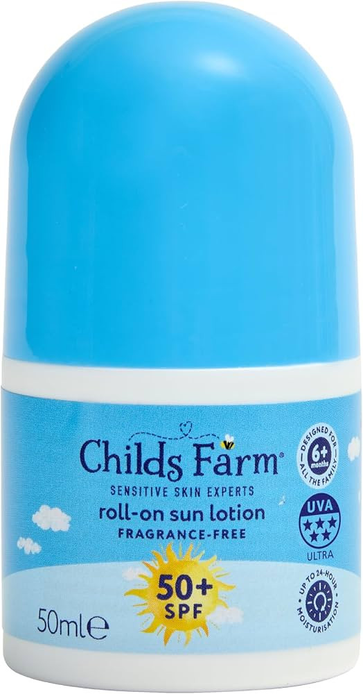 Childs Farm Kids & Baby Sun Lotion Roll-On SPF 50+ | UVA & UVB Very High Protection | Extra Water... | Amazon (UK)