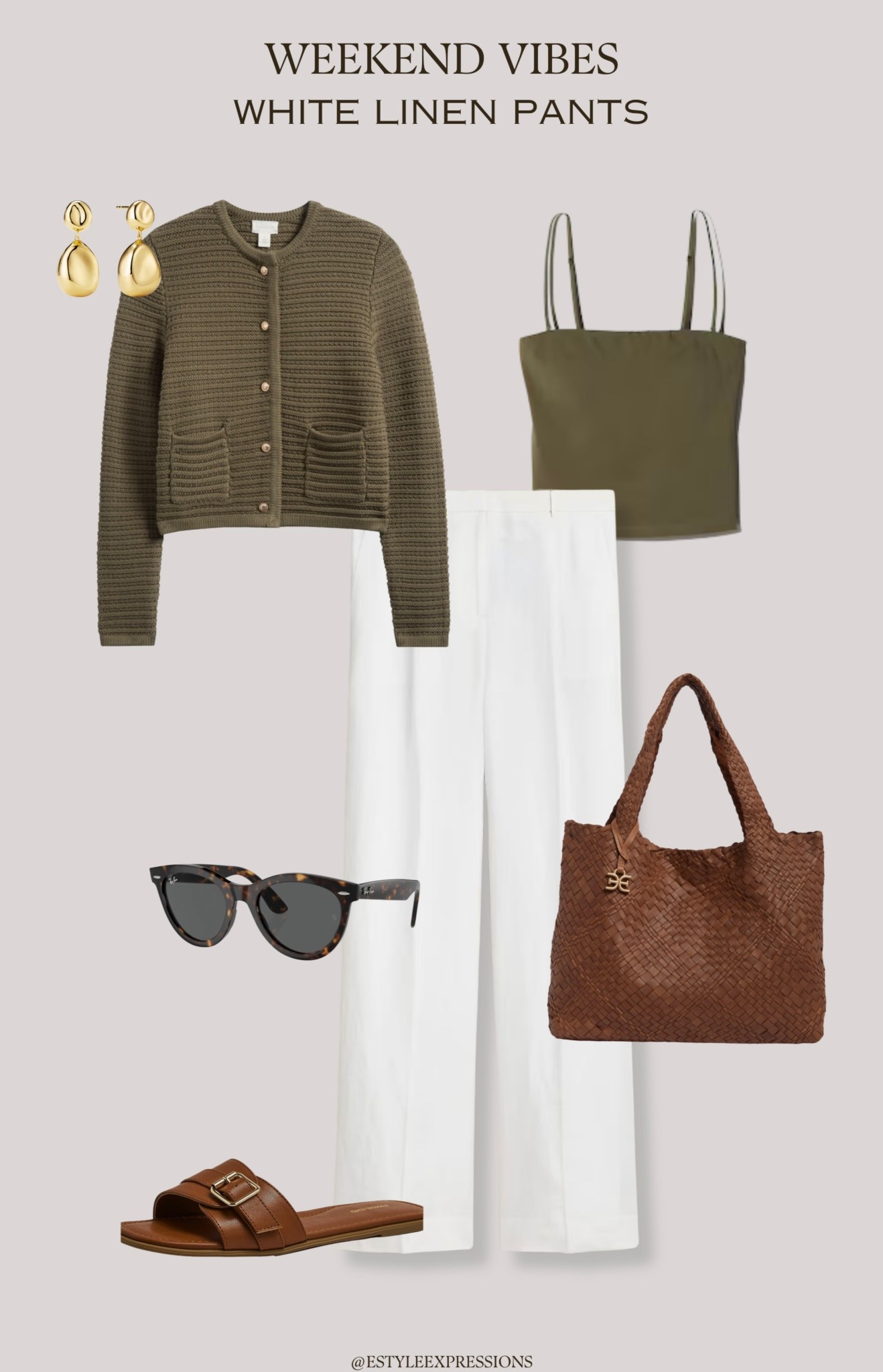 Weekend Vibes with White Linen Pants!🤍☀️✨