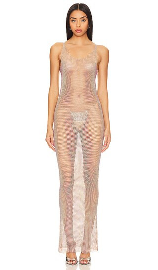 Sydney Maxi Dress in Peach Nude | Revolve Clothing (Global)