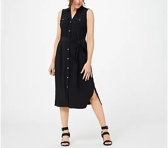 Dennis Basso Italia Knit Camp Dress - QVC.com | QVC