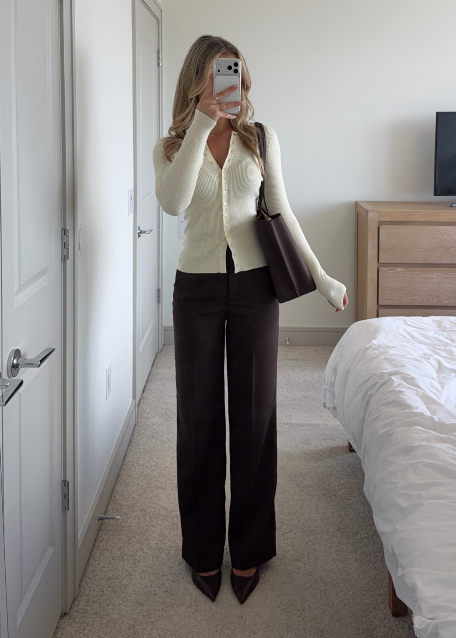 brown + butter yellow color combo for the office 💼🧈 @Quince #quincepartner

#LTKootd #LTKWorkwear