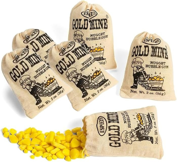 Old Fashioned Bubble Gum Candy: Fruit Flavor Chewing Gum in Individual Drawstring Bags by Espeez ... | Amazon (US)