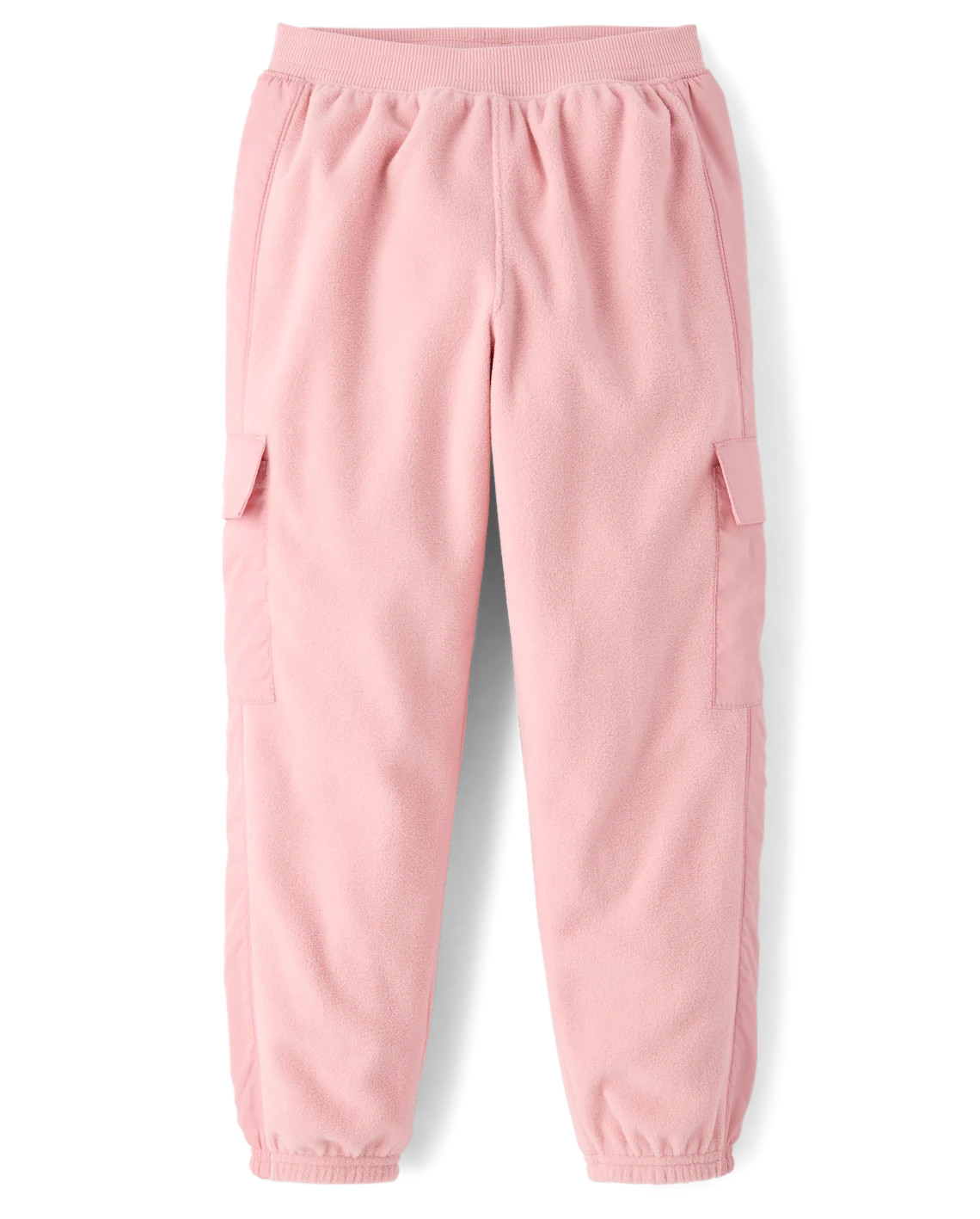 Girls Microfleece Cargo Jogger Pants - pink | The Children's Place