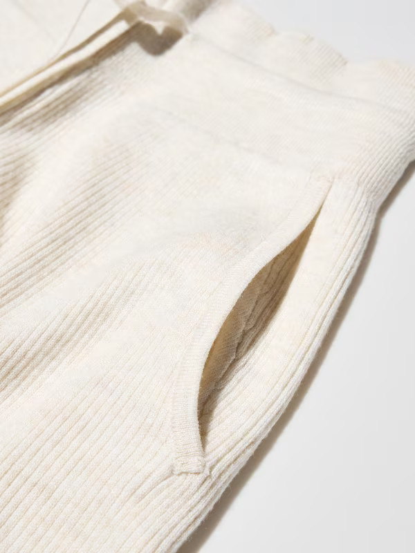 Pantalon en Maille Côtelée (lavable en machine) | Uniqlo FR