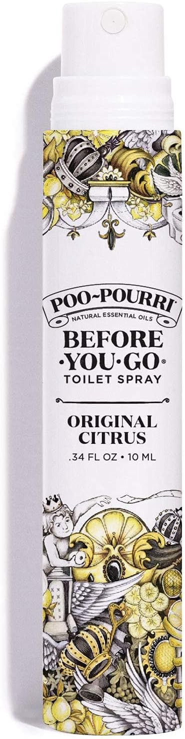 Poo-Pourri Before-You-Go In a Pinch Toilet Spray, Travel Essentials, Original Citrus .34 Fl Oz, U... | Amazon (US)