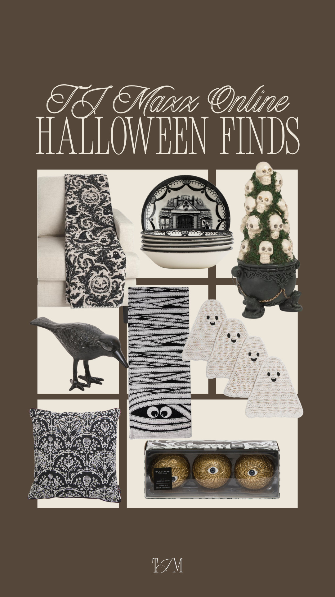 Halloween officially entered the TJ Maxx chat - spooky home decor, cozy seasonal finds, festive clothing and all the little extras that make decorating for fall way more fun. wedding guest dress summer, teacher outfits, back to school outfits, country concert outfits, date night outfits, vacation outfits beach, business casual workwear, fall outfits women, summer dresses, travel outfits 

 #LTKSeasonal #LTKHome