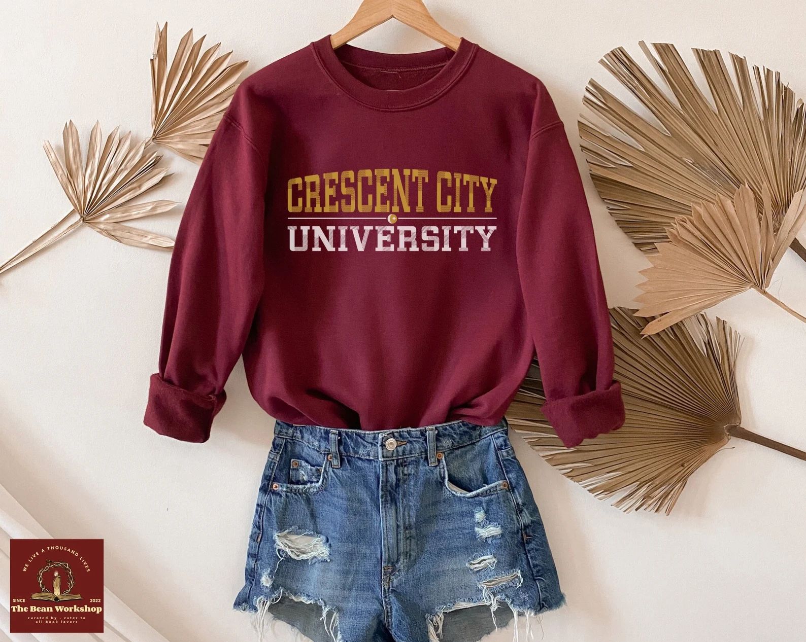 Crescent City University Sweater, Crescent City Sweatshirt, Official Sarah J. Maas Merchandise, B... | Etsy (US)