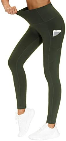 THE GYM PEOPLE Thick High Waist Yoga Pants with Pockets, Tummy Control Workout Running Yoga Leggi... | Amazon (US)