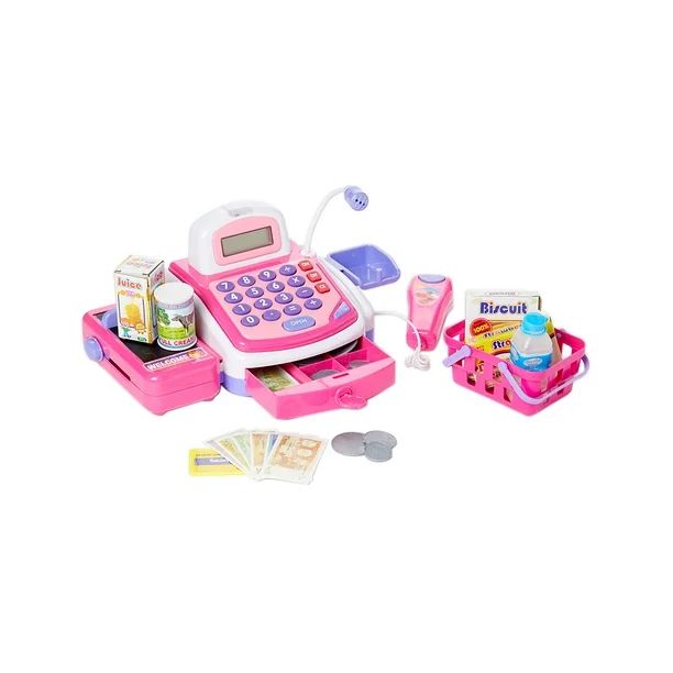 Dash Toyz Pretend Play Electronic Toy Cash Register Toy with Mic Speaker,Money - Walmart.com | Walmart (US)