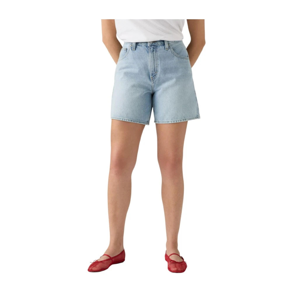 Levi's, Denim Shorts, female, Blue, W27, High Baggy Short | Miinto UK Ltd