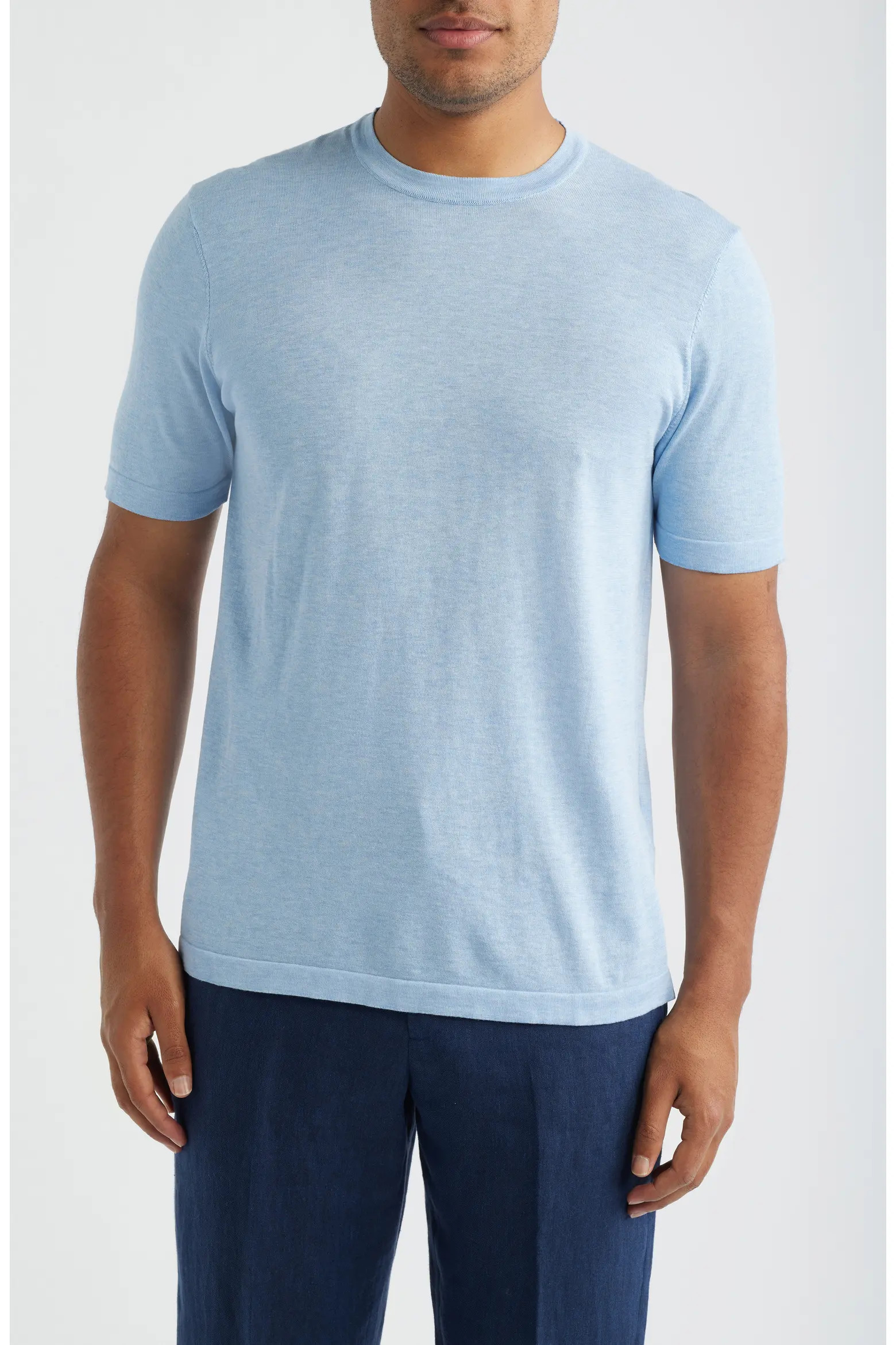 Wellington Cotton & Silk Crewneck T-Shirt (Men) | Nordstrom | Nordstrom