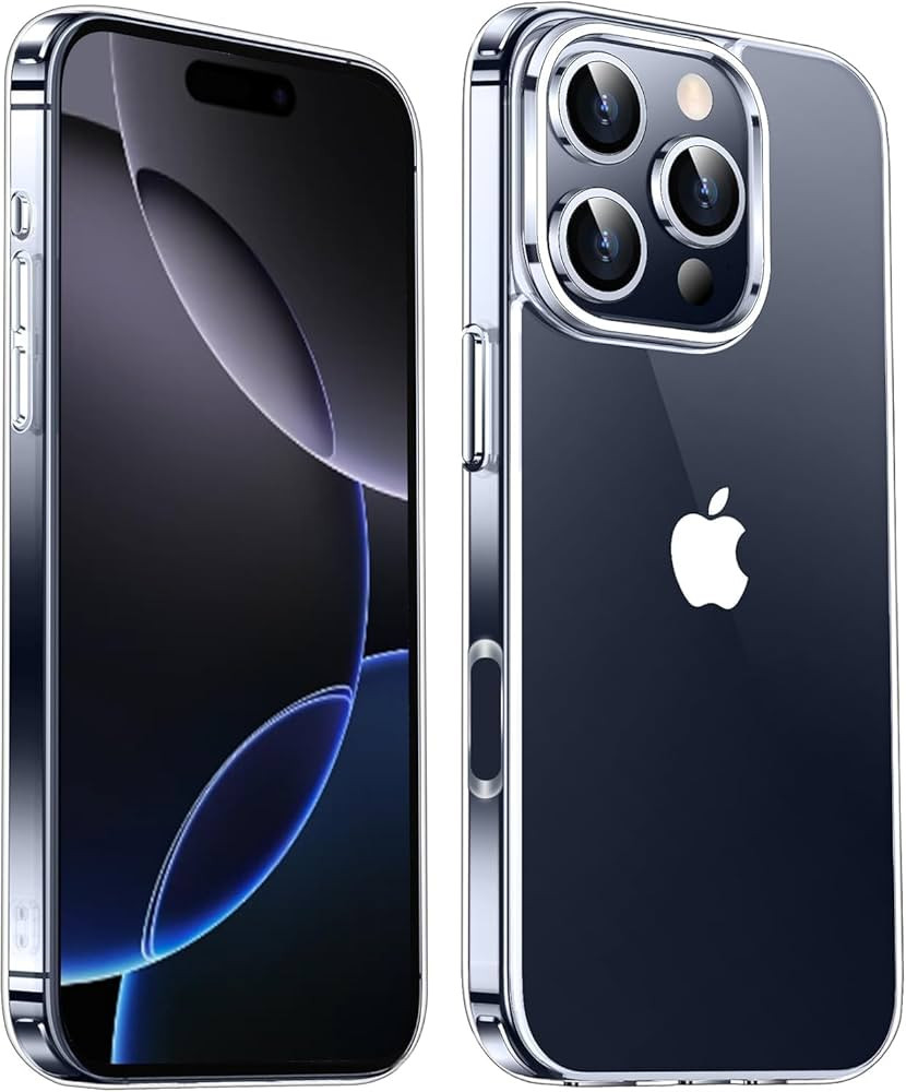 Mkeke for iPhone 16 Pro Case Clear [Not-Yellowing] [Military-Grade Drop Protection] Shockproof Pr... | Amazon (US)