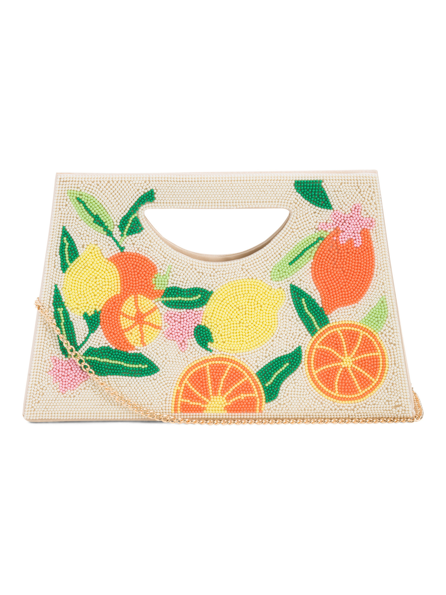 Beaded Floral Clutch With Fruit Print | Handbags | Marshalls | Marshalls