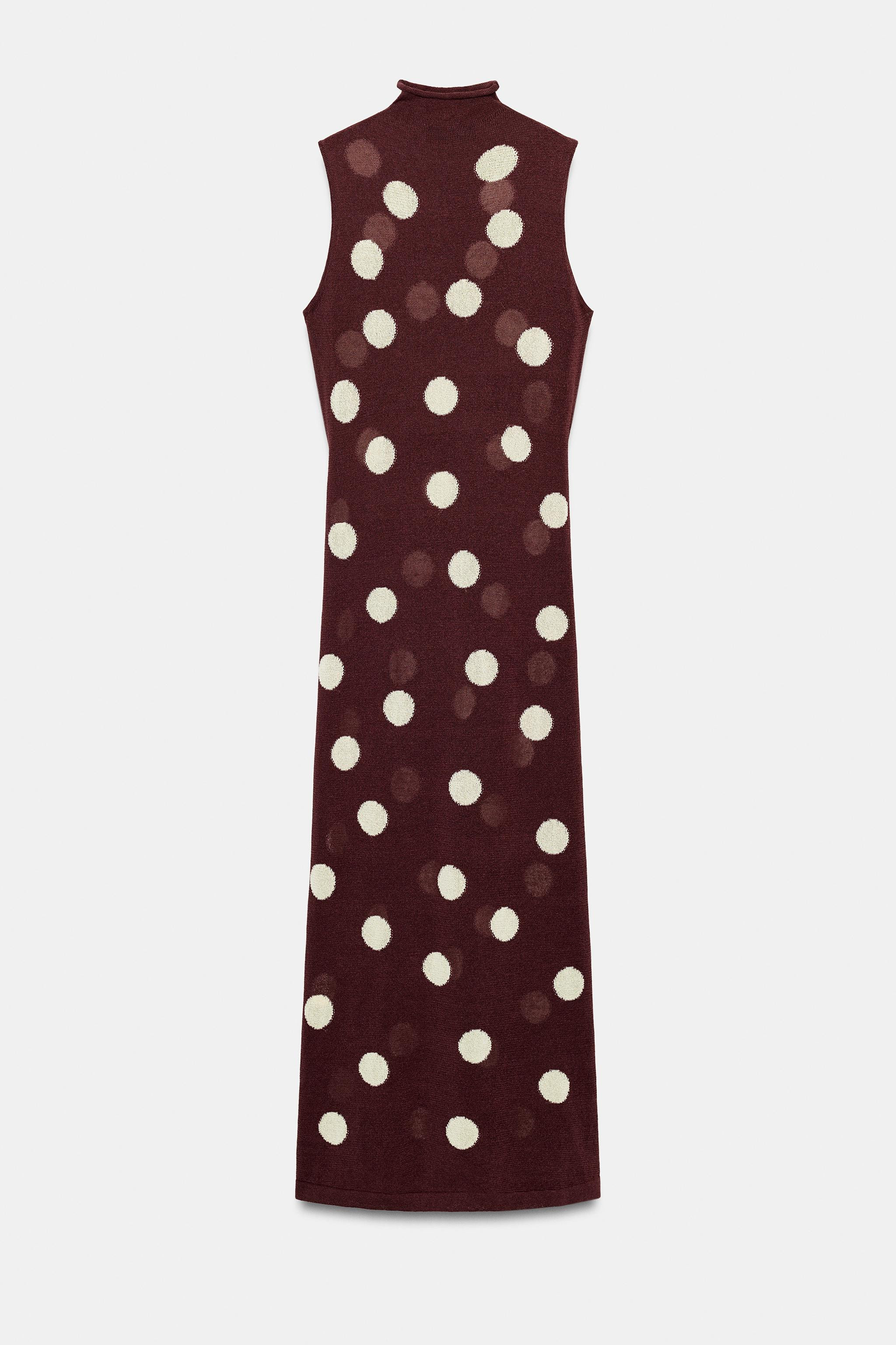 POLKA DOT KNIT DRESS | Zara US