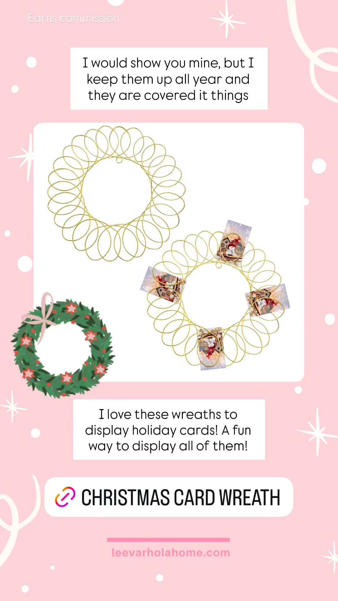 Wreath Christmas card holder

#LTKSeasonal #LTKHome #LTKHoliday