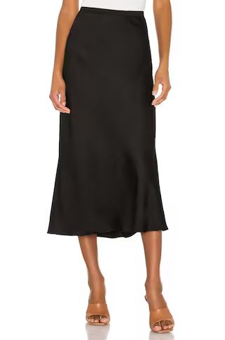 ANINE BING Bar Silk Skirt in Black from Revolve.com | Revolve Clothing (Global)