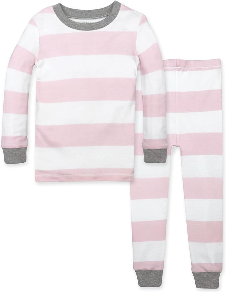 Burt's Bees Baby Baby Girls' Pajamas, Tee and Pant 2-piece Pj Set, 100% Organic Cotton | Amazon (US)