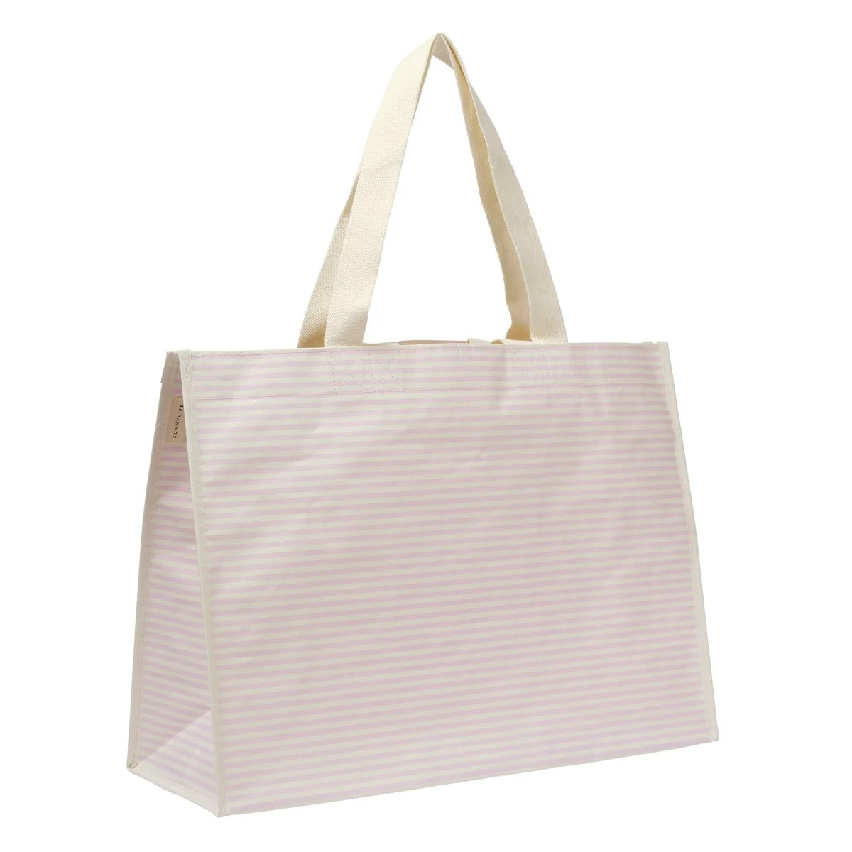 Carryall Beach Bag - Lazy Days Pink Stripe | SUNNYLIFE US